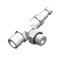 T adapter Cum Air Bleeder for outboard cylinders - LM-TF6-AB1 - Multiflex